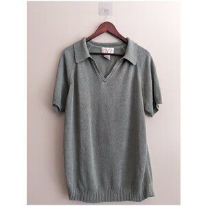 Vintage IMAGE collared short sleeve knit